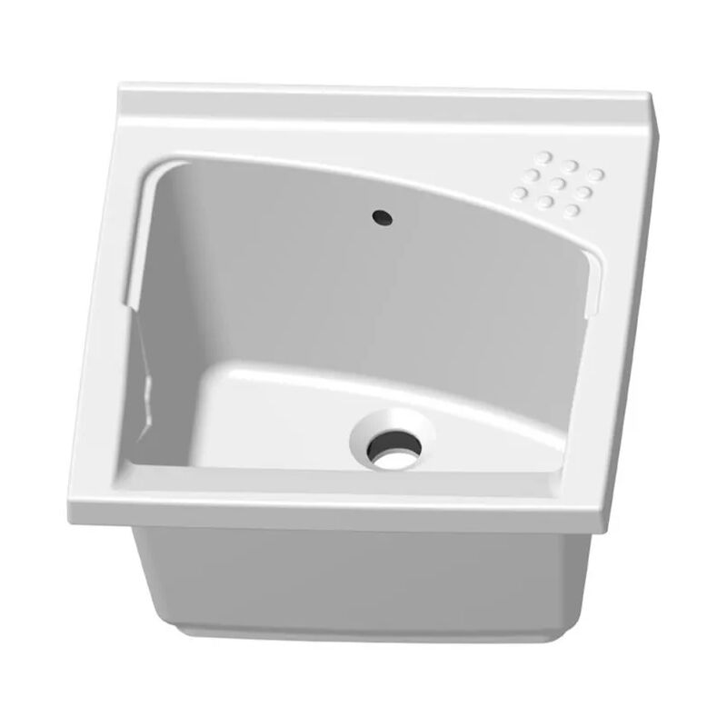 foto del prodotto inbagno lavatoio in ceramica 61x61 cm ad incasso per mobile modello revine