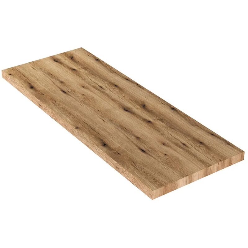 foto del prodotto inbagno mensola per lavabo d appoggio 120 cm in legno rovere naturale linea
