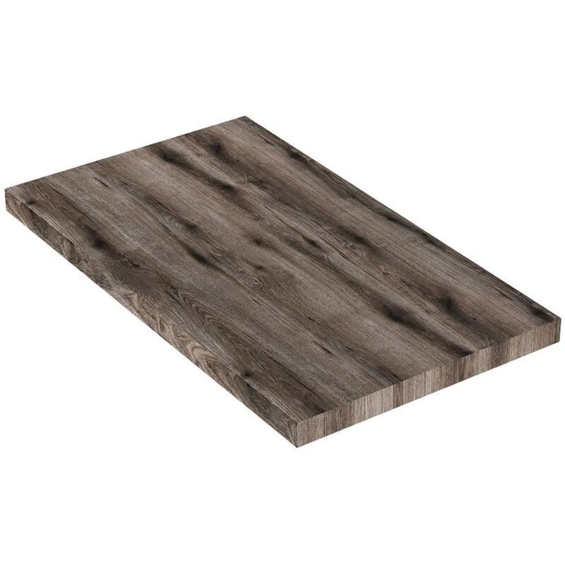foto del prodotto inbagno mensola per lavabo d appoggio 80 cm in legno rovere fossile linea