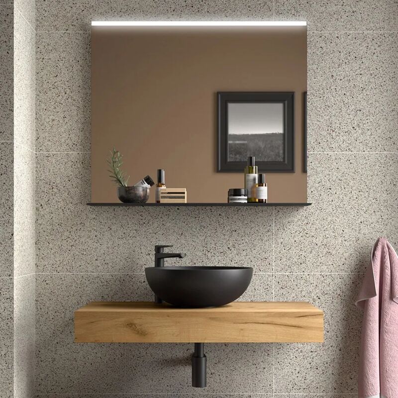 foto del prodotto inbagno mensolone portalavabo da 80 cm in legno mdf rovere africa sumo