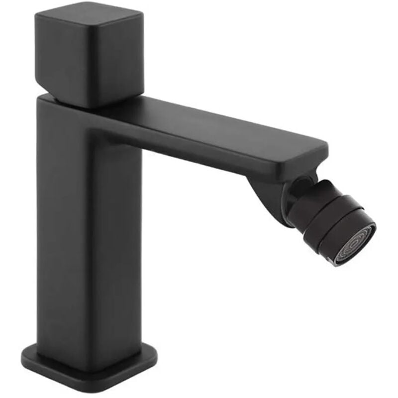 foto del prodotto inbagno miscelatore bidet in ottone nero opaco con piletta click clack lotus