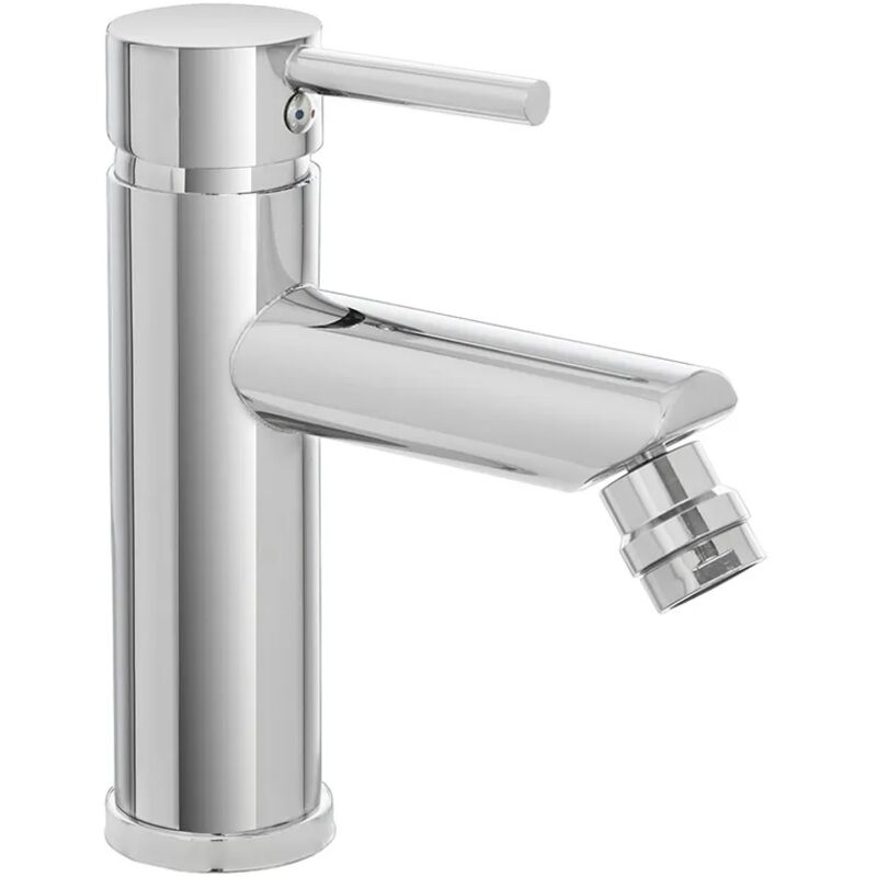 foto del prodotto inbagno miscelatore bidet inox cromato lucido con piletta click clack york