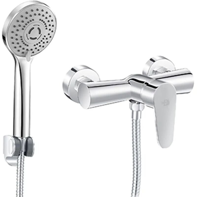 foto del prodotto inbagno miscelatore doccia esterno cromato con kit doccia lizzy