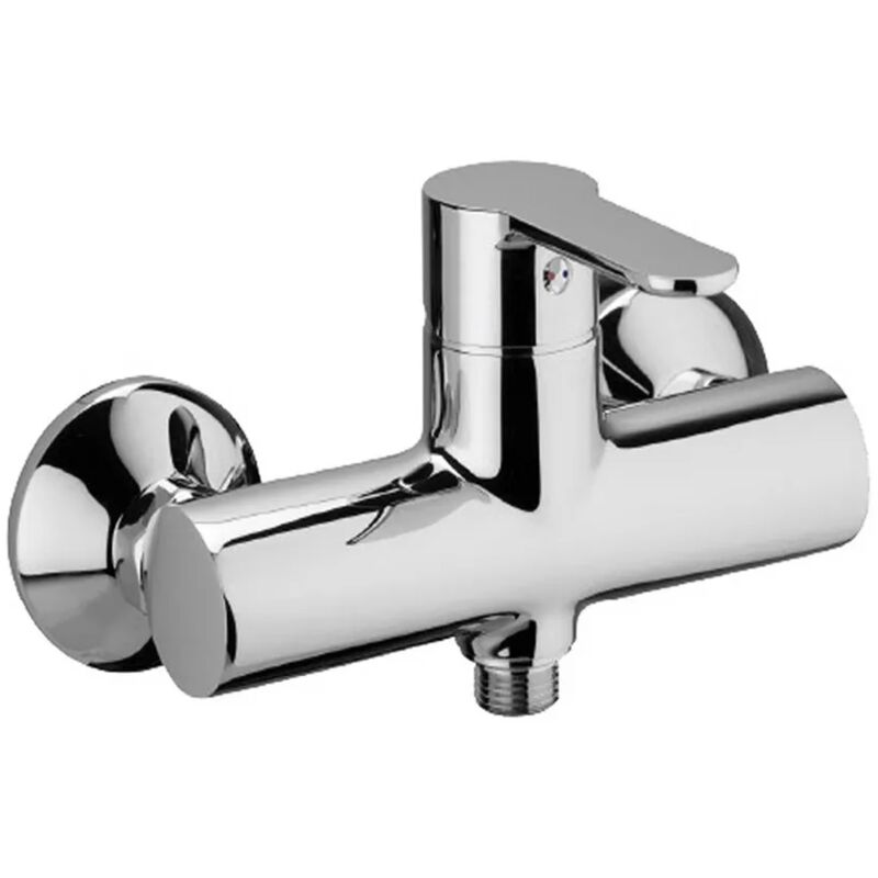 foto del prodotto inbagno miscelatore doccia esterno paffoni blu in ottone cromo