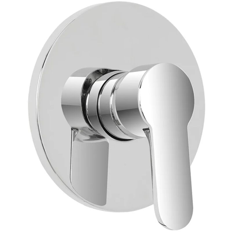 foto del prodotto inbagno miscelatore doccia incasso cromato completo di corpo a muro zoe