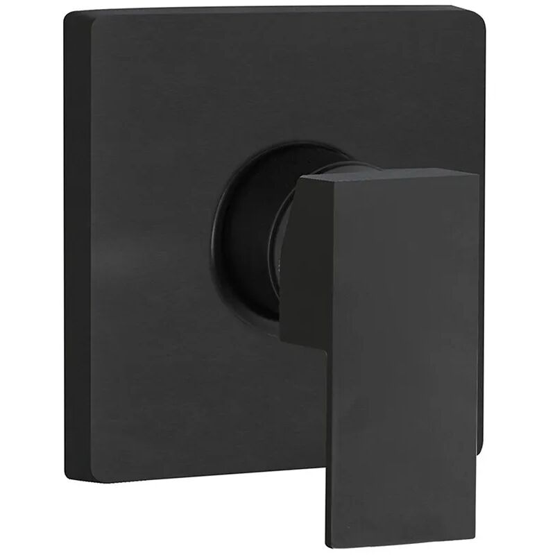 foto del prodotto inbagno miscelatore doccia incasso nero opaco in ottone design squadrato kubo