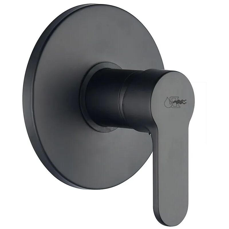 foto del prodotto inbagno miscelatore doccia incasso nero opaco serie paco