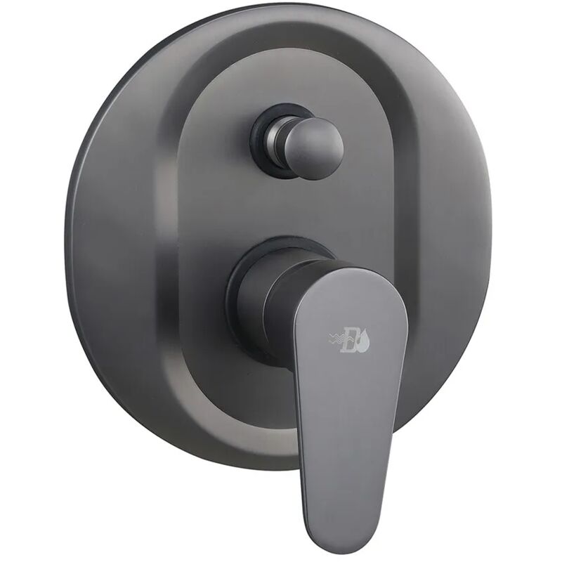 foto del prodotto inbagno miscelatore incasso doccia nichel nero satinato con deviatore lizzy