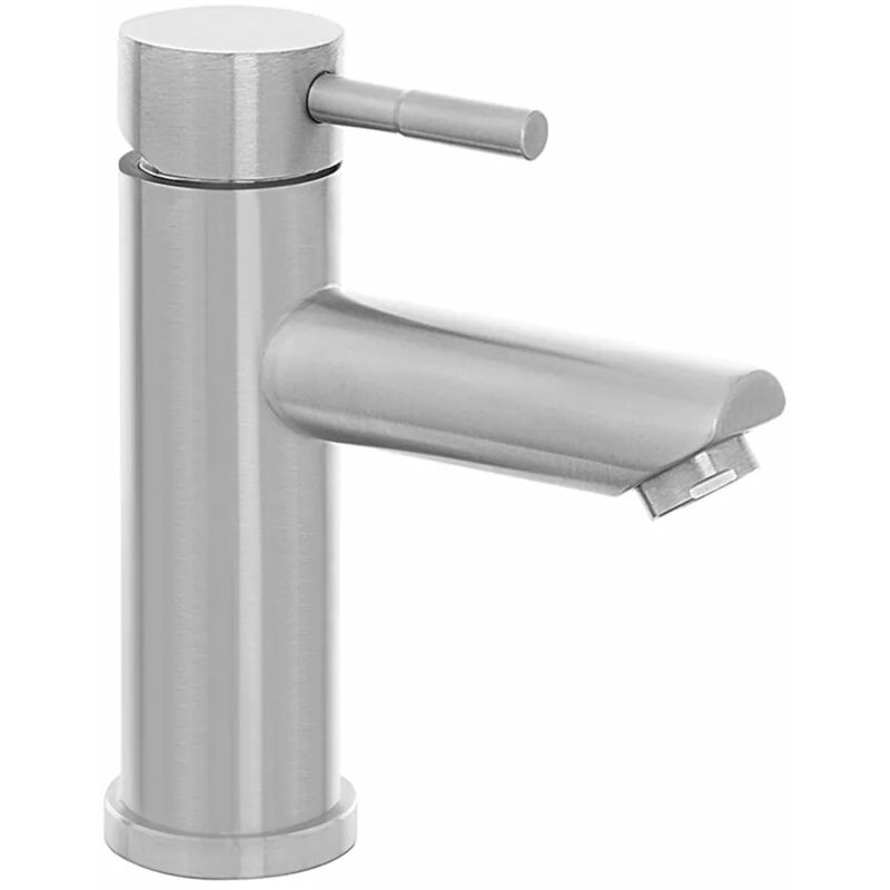 foto del prodotto inbagno miscelatore lavabo acciaio spazzolato con piletta click clack york