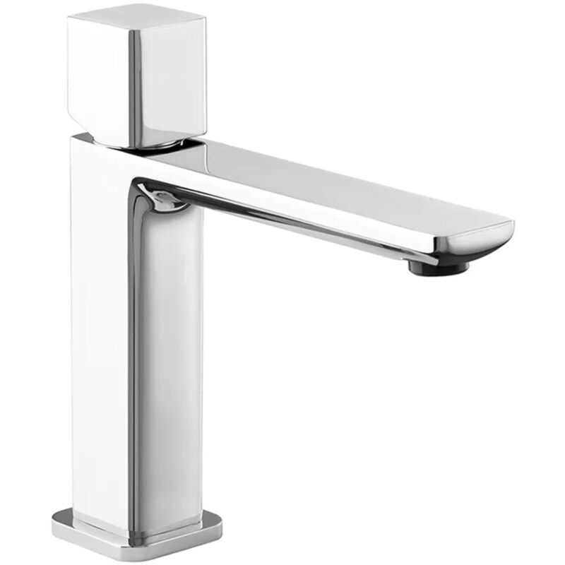 foto del prodotto inbagno miscelatore lavabo medio in ottone con manopola e piletta click clack lotus