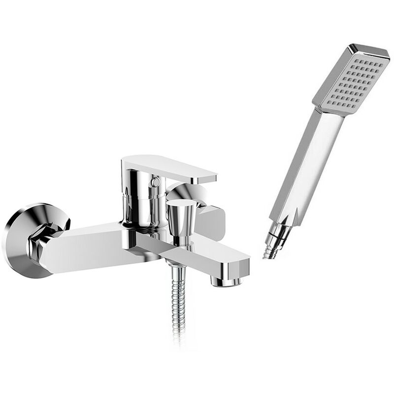 foto del prodotto inbagno miscelatore vasca con duplex cromato serie recta