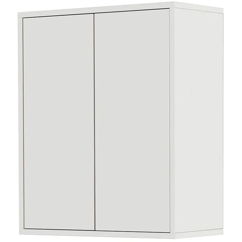 foto del prodotto inbagno pensile bagno 60 cm bianco lucido linea way 2 ante apertura push