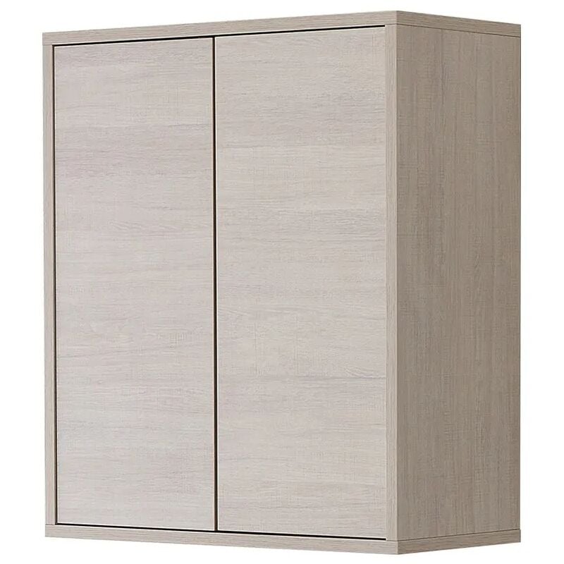 foto del prodotto inbagno pensile bagno 60 cm sospeso linea way rovere chiaro 2 ante apertura push