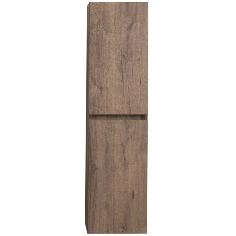 foto del prodotto inbagno pensile bagno sospeso rovere scuro h 140 con 2 ante soft close mona