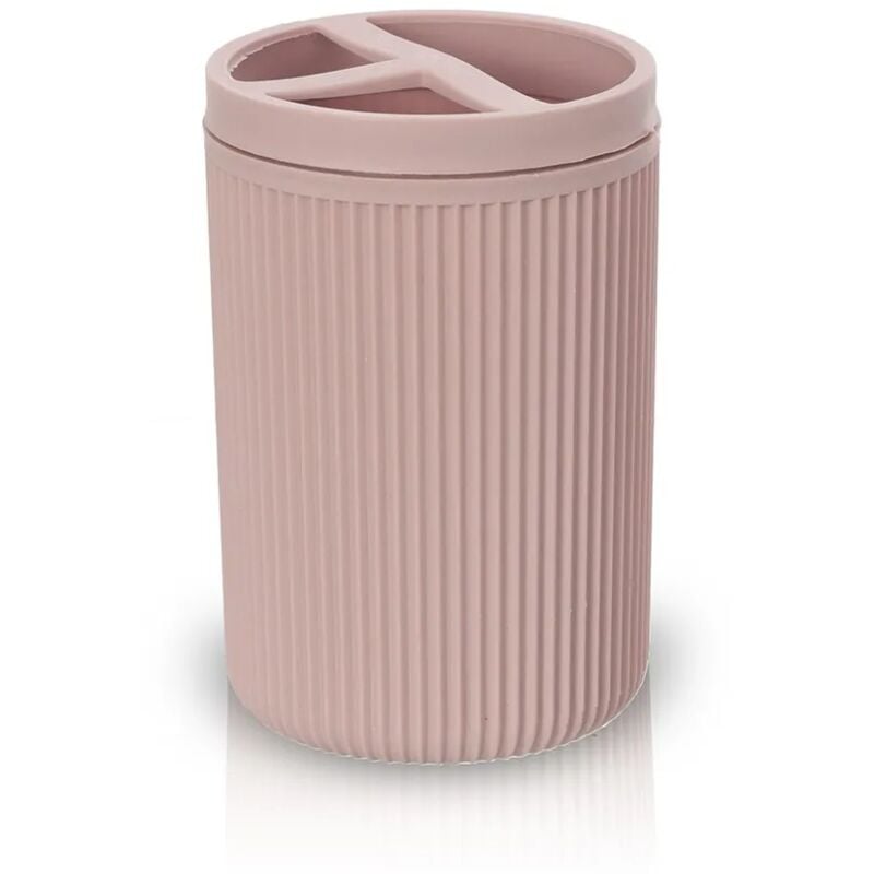 foto del prodotto inbagno porta spazzolini da appoggio rosa in plastica ring