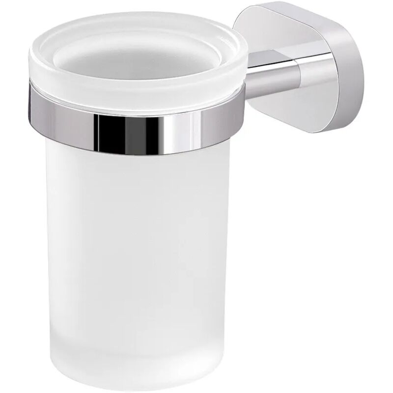 foto del prodotto inbagno portaspazzolini bagno a muro in acciaio inox e vetro gedy serie bernina