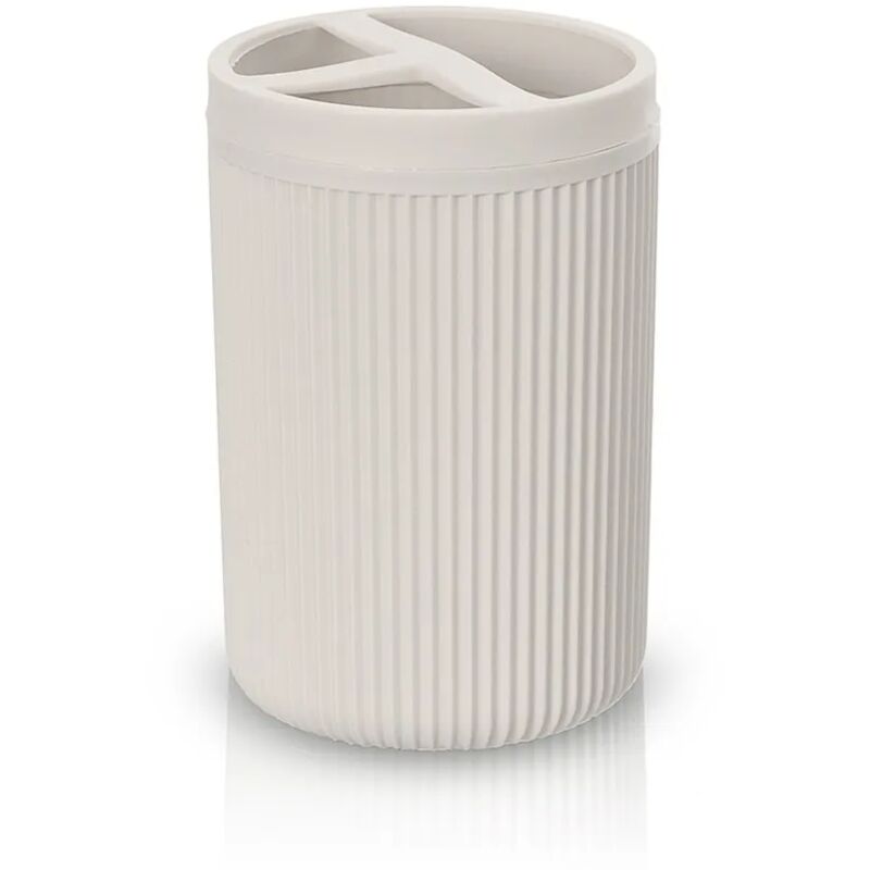foto del prodotto inbagno portaspazzolini da appoggio beige in plastica ring