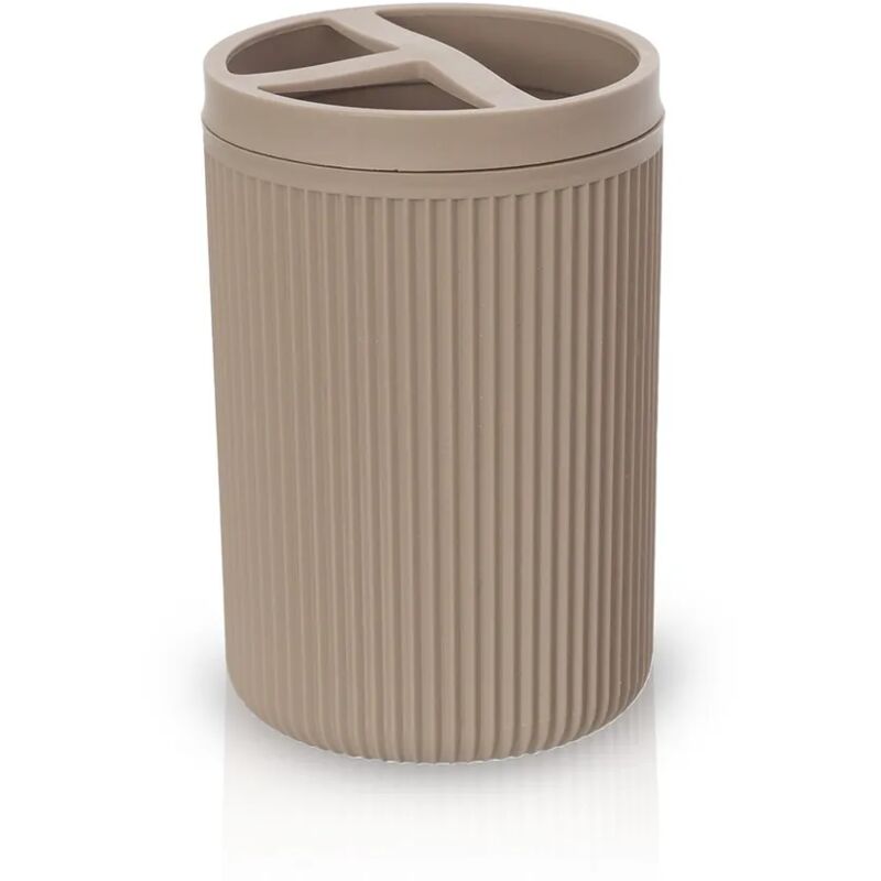 foto del prodotto inbagno portaspazzolini da appoggio tortora in plastica ring
