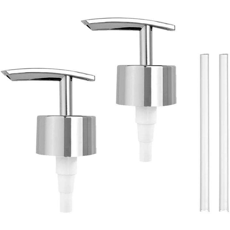 foto del prodotto inbagno ricambio pompa dispenser sapone cromo con design curvo 2 pezzi