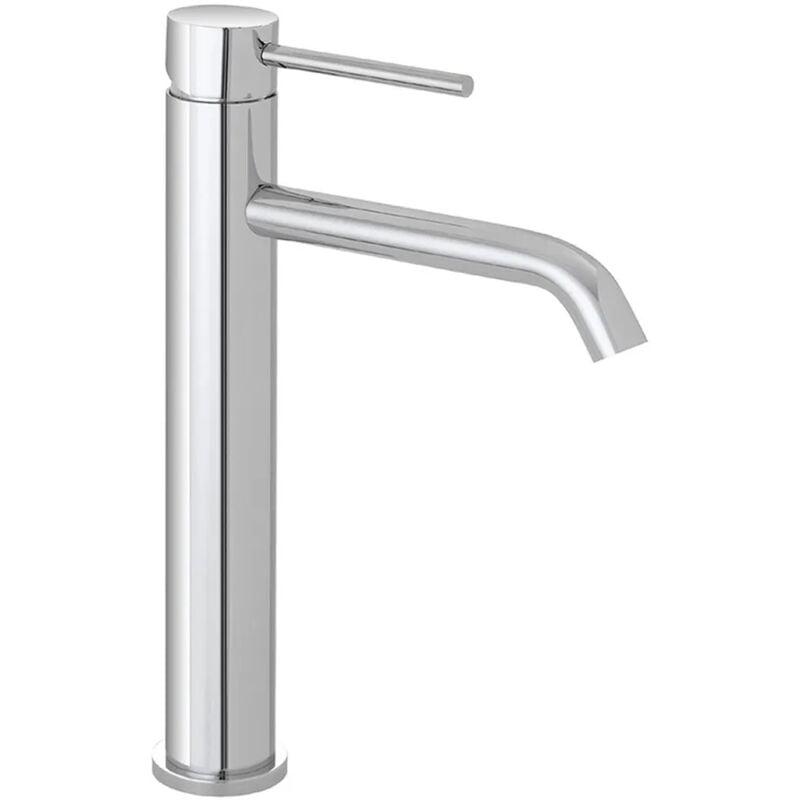 foto del prodotto inbagno rubinetto lavabo alto in acciaio inox con scarico click clack nuego