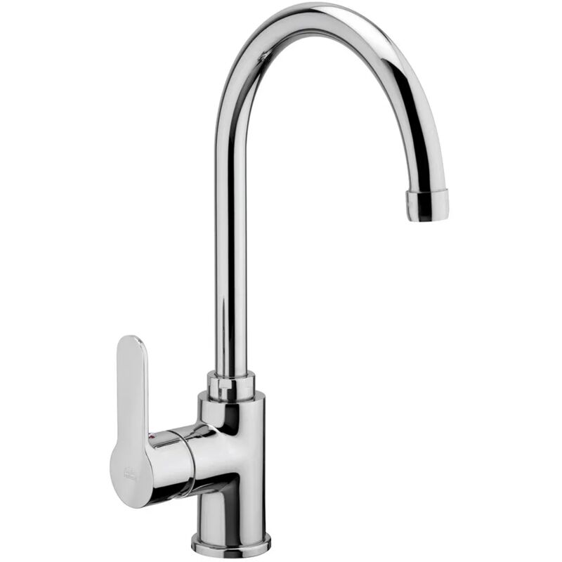 foto del prodotto inbagno rubinetto miscelatore lavello paffoni blu canna alta girevole in ottone cromo