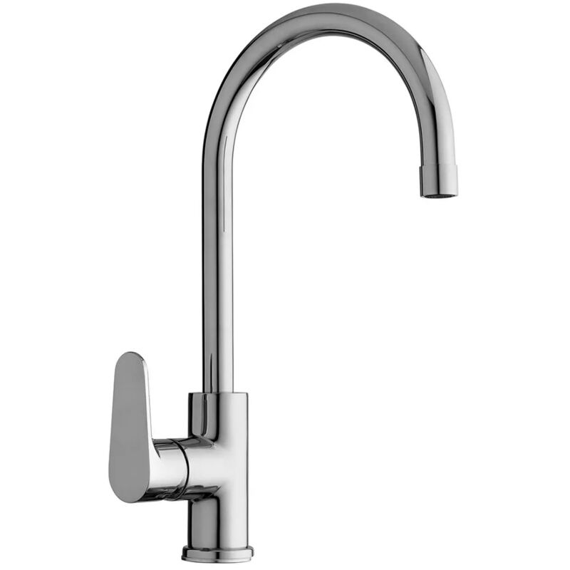 foto del prodotto inbagno rubinetto miscelatore lavello paffoni green canna alta girevole in ottone cromo