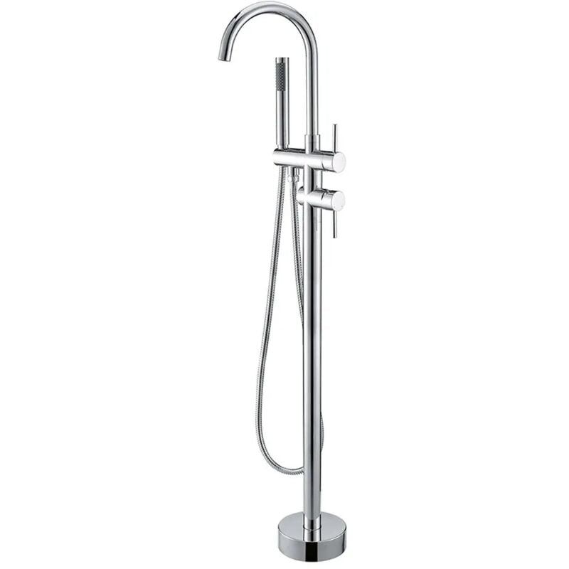 foto del prodotto inbagno rubinetto vasca a pavimento freestanding cromato