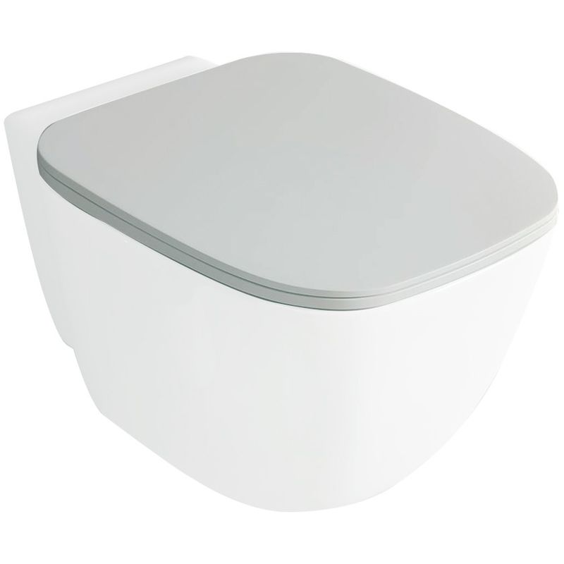 foto del prodotto inbagno sedile originale rak serie one flat chiusura rallentata soft close