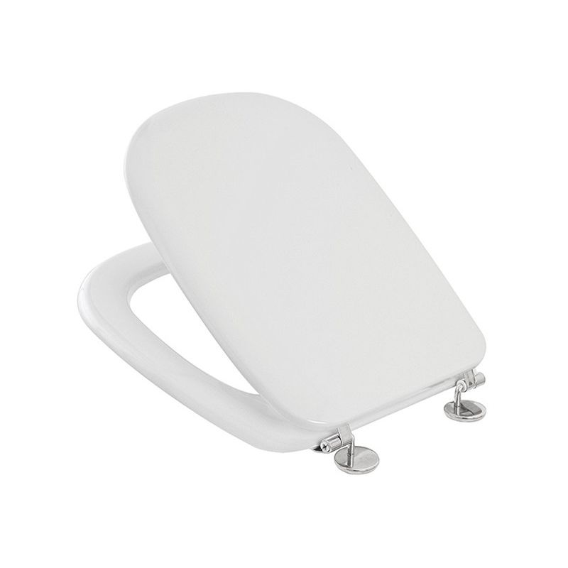 foto del prodotto inbagno - sedile wc per vaso vincenti serie curva in termoindurente bianco