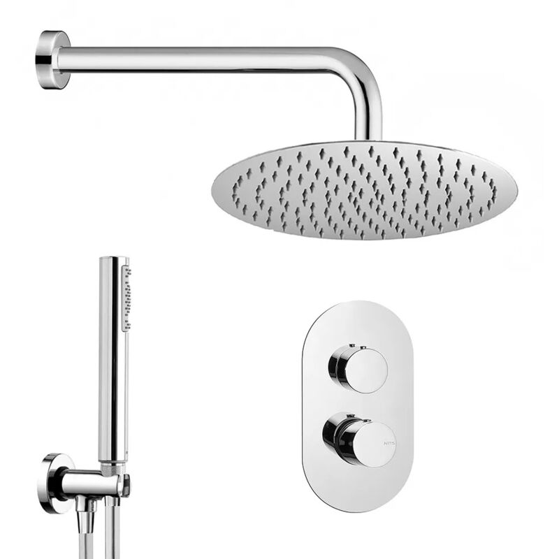 foto del prodotto inbagno set doccia incasso completo con soffione 20 slim e kit doccia gemma