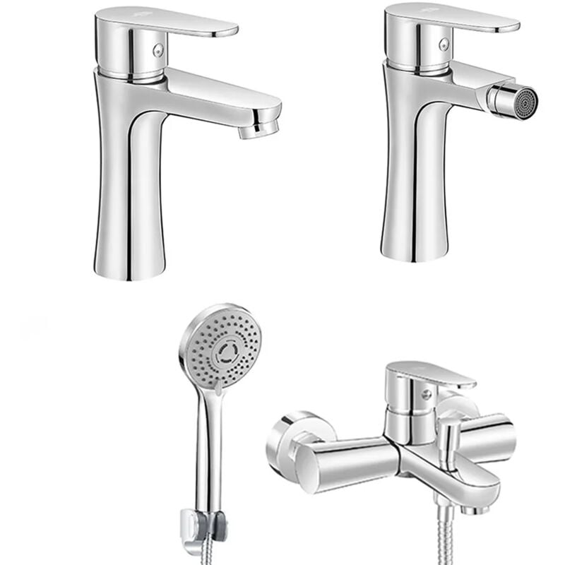 foto del prodotto inbagno set miscelatori lavabo bidet vasca cromati serie lizzy