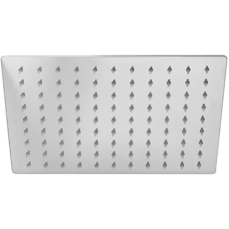 foto del prodotto inbagno soffione doccia rettangolare 25x15 cm cromato lucido in acciaio inox