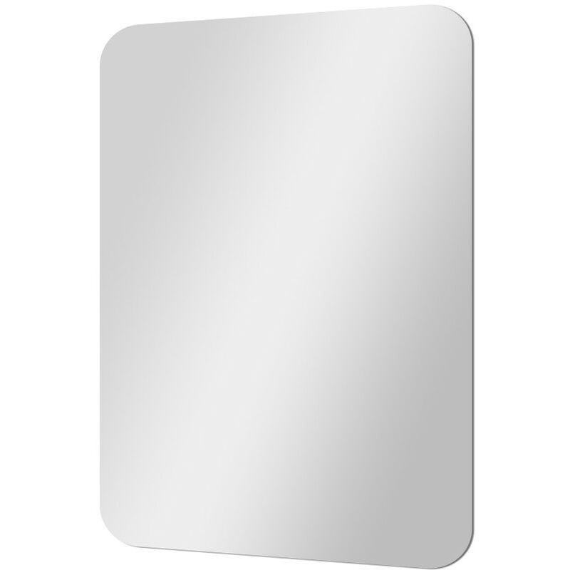 foto del prodotto inbagno specchio bagno 60x90 cm con angoli stondati e installazione reversibile