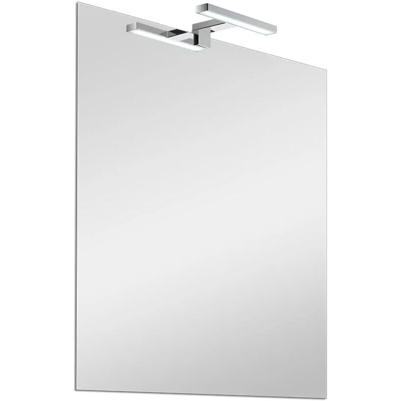 foto del prodotto inbagno specchio led 50x60 cm reversibile con luce naturale