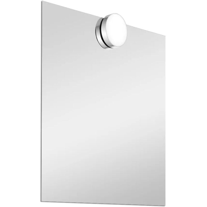 foto del prodotto inbagno specchio led 50x70 cm reversibile con illuminazione naturale