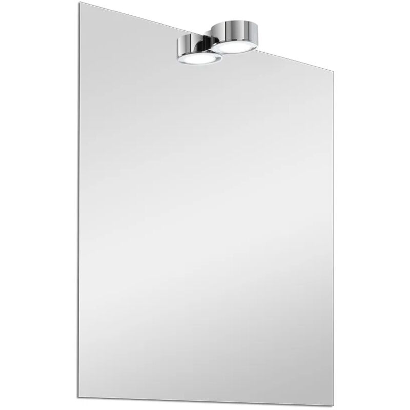 foto del prodotto inbagno specchio per bagno 50x60 cm reversibile con luce led naturale
