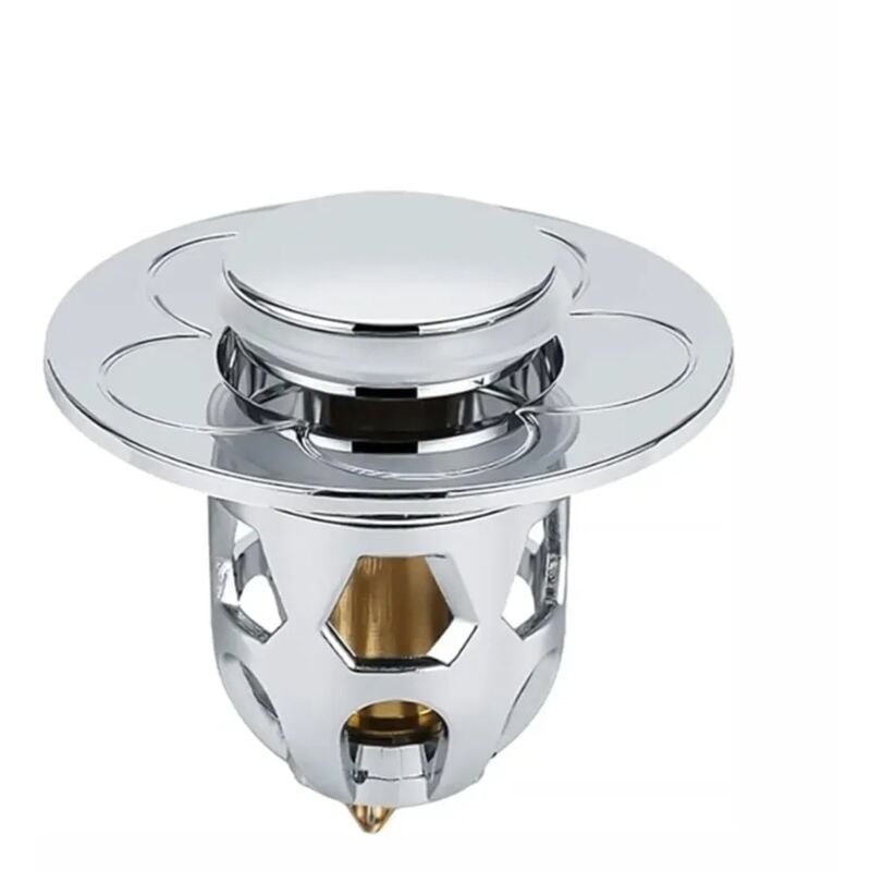 foto del prodotto inbagno tappo lavandino clic clac per fori da 34 a 40 mm con 2 guarnizioni