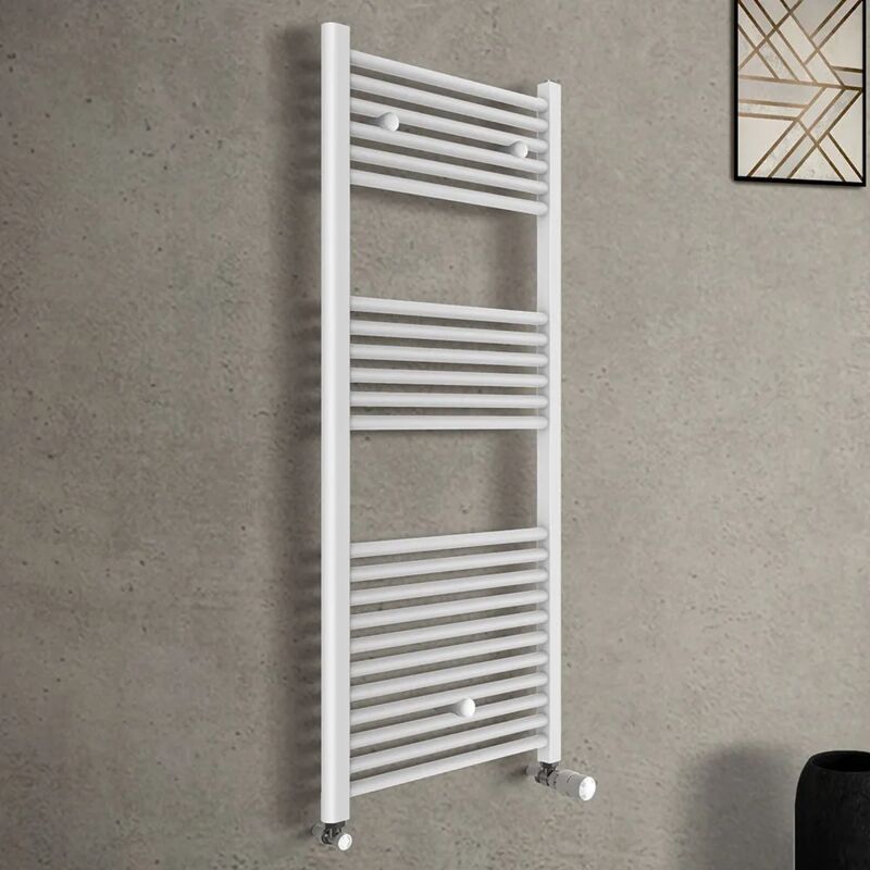 foto del prodotto inbagno termoarredo bagno verticale bianco l 55x120 interasse 50 cm