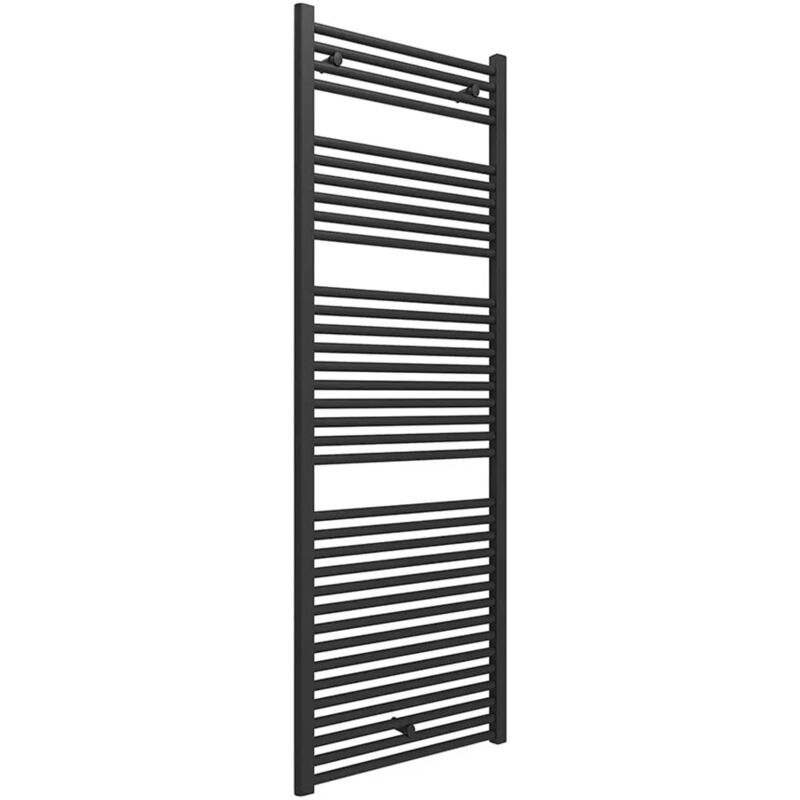 foto del prodotto inbagno termoarredo scaldasalviette 500x1703 nero opaco con interasse 45 cm