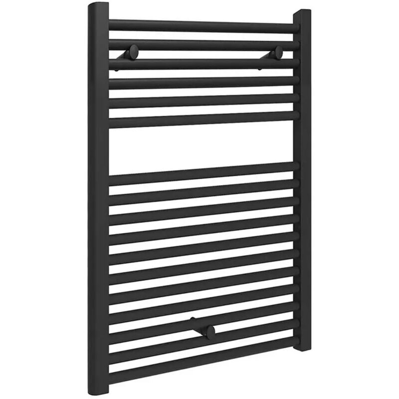 foto del prodotto inbagno termoarredo scaldasalviette 500x770 nero opaco con interasse 45 cm
