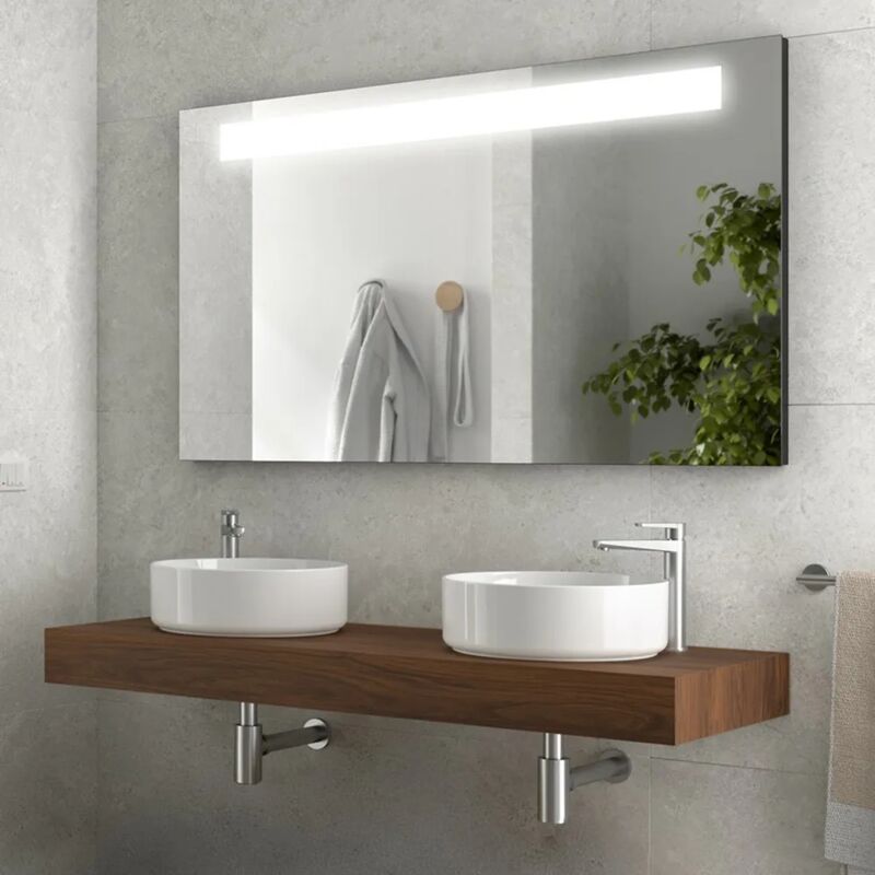 foto del prodotto inbagno top per lavabo da 120 cm in legno mdf rovere bali sumo