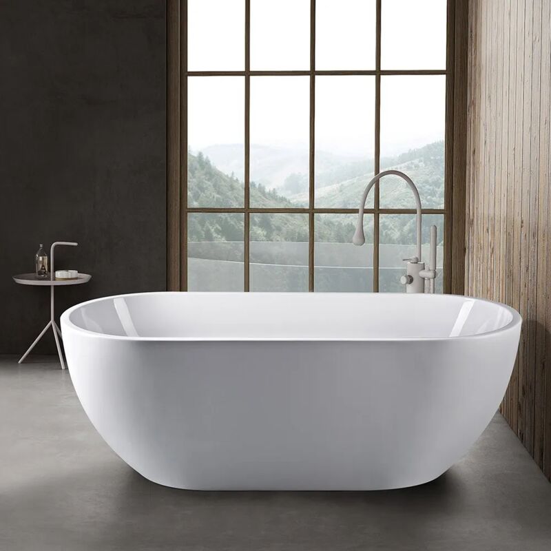 foto del prodotto inbagno vasca da bagno freestanding moderna 170x75 piedini interni regolabili chantal ii