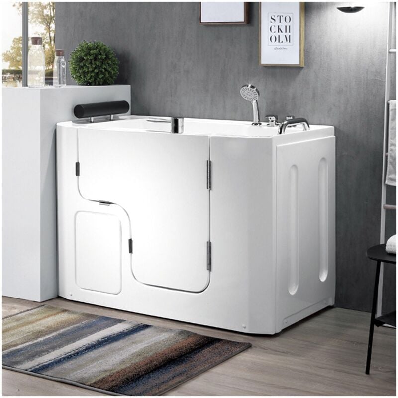 foto del prodotto inbagno vasca da bagno per anziani 130x90 sportello con apertura esterna a destra