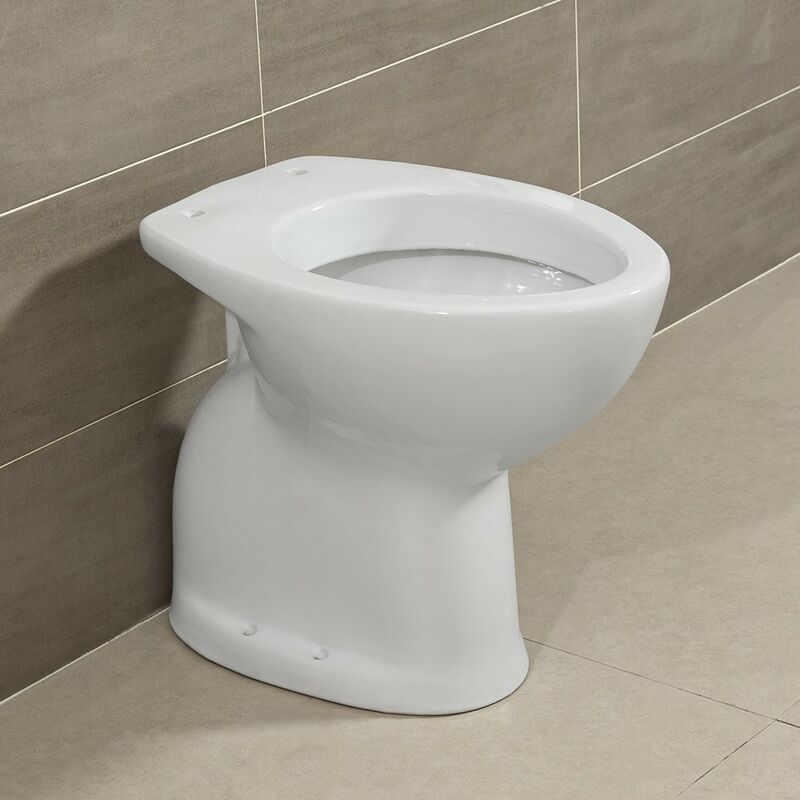 foto del prodotto inbagno wc per anziani e disabili con scarico a pavimento e altezza 49 cm