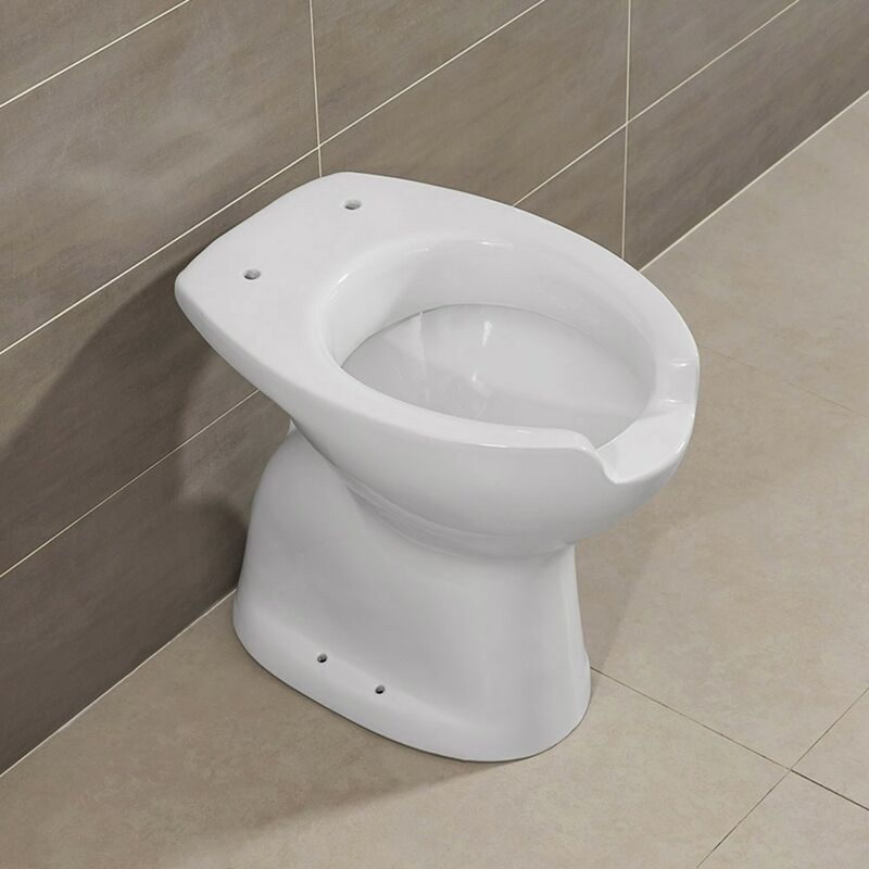 foto del prodotto inbagno wc per disabili con apertura frontale e scarico a terra h 51 cm