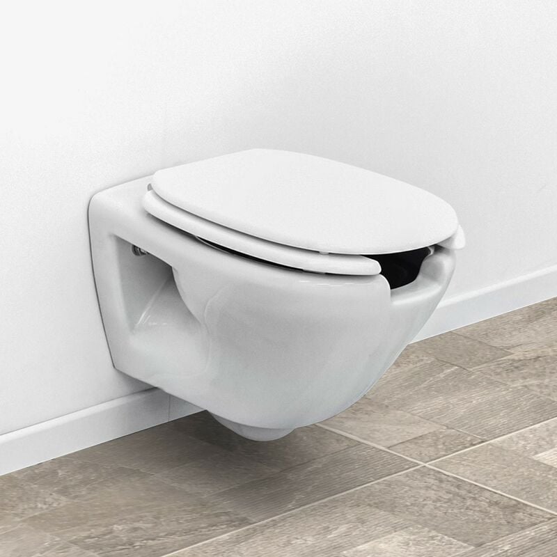 foto del prodotto inbagno wc sospeso per disabili con apertura frontale e profondit 55 cm