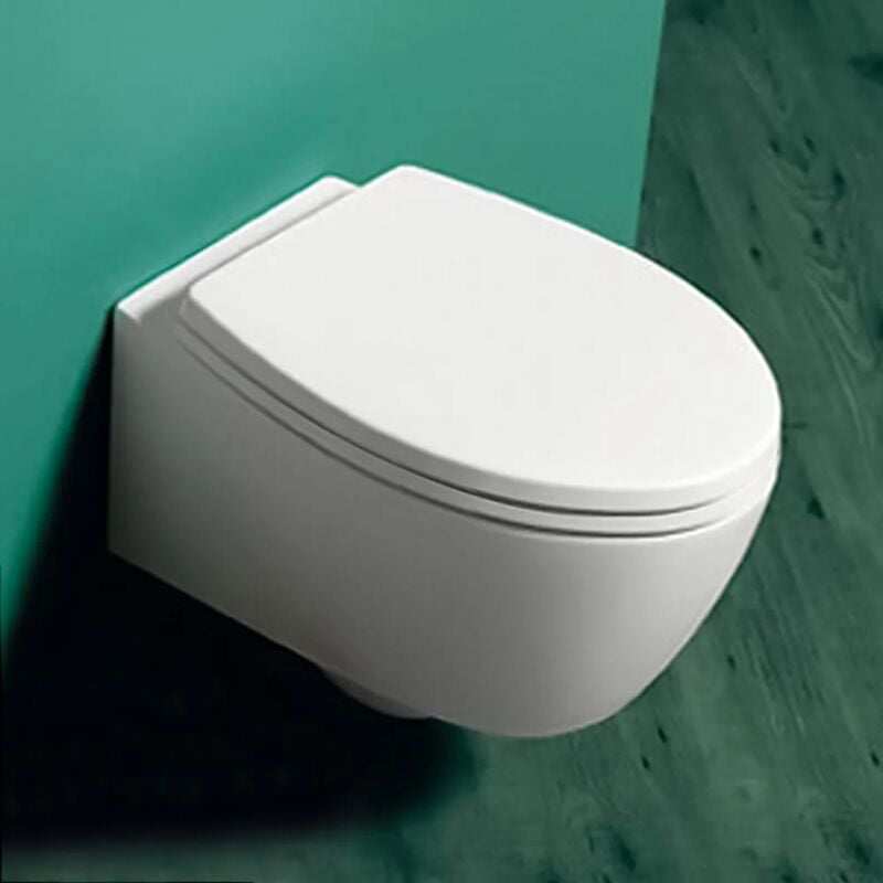 foto del prodotto inbagno wc sospeso rimless lft spazio di simas in ceramica bianca lucida