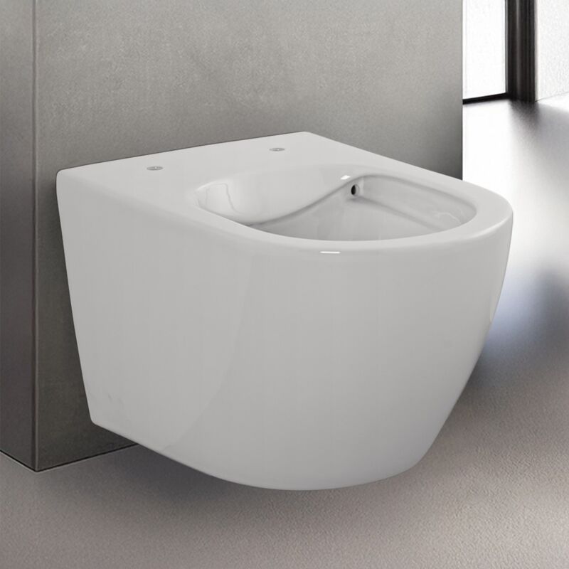 foto del prodotto inbagno wc sospeso rimless serie tokyo in ceramica bianco lucido