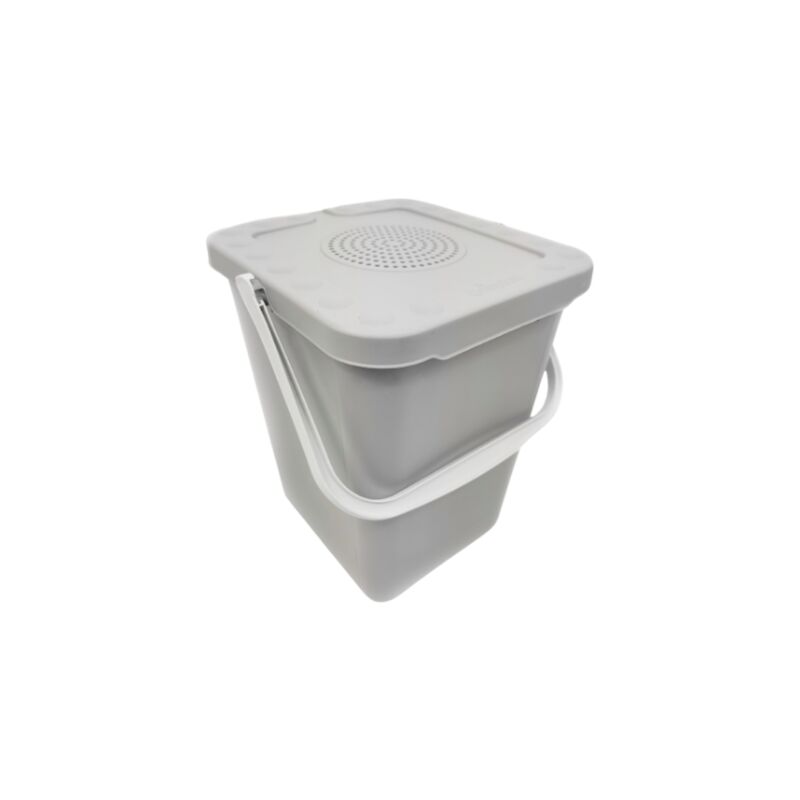 foto del prodotto inca - pattumiera pura con filtro ai carboni attivi per pannolini e rifiuti organici con coperchio neutralizza i cattivi odori bianco - 10 litri