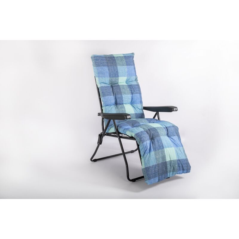 foto del prodotto inca - poltrona con poggiapiedi sei posizioni mod.9010cn multicolore